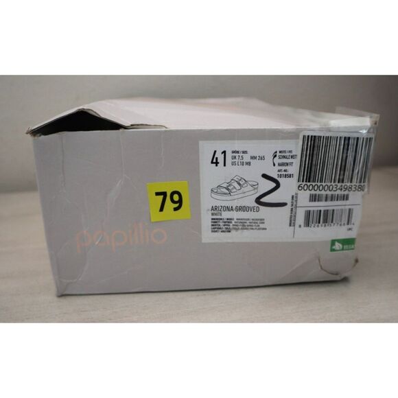 Birkenstock Papillio Women's 10 White Arizona Grooved Vegan Platform Sandals - Picture 13 of 13